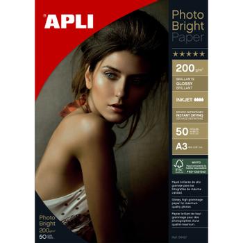 APLI Photo Bright A3 (50) 200g (4457)