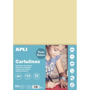 APLI A4 170 gram karton i creme (14233)