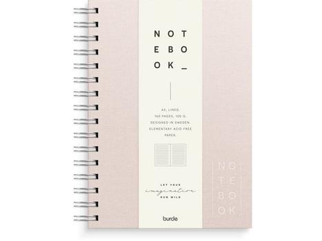 BURDE Spiralbok BURDE A5 linjert rosa (92757600)