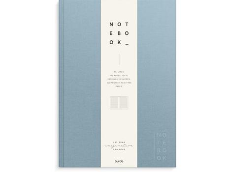 BURDE Skrivebok BURDE A4 linjer lys blå (92756400)