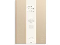 BURDE Skrivebok BURDE A4 linjer beige