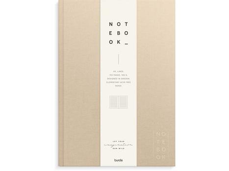BURDE Skrivebok BURDE A4 linjer beige (92756300)