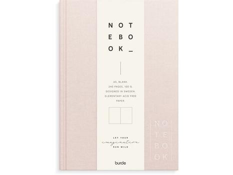 BURDE Skrivebok BURDE A5 ulinjert rosa (92756800)