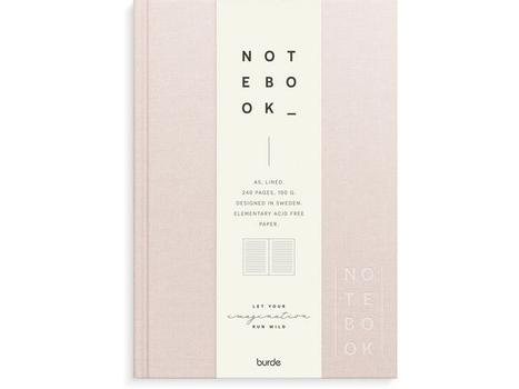 BURDE Skrivebok BURDE A5 linjer rosa (92755300)