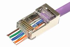 MicroConnect nettverkkontakt - sølv, gjennomsiktig