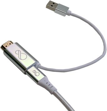 OCHNO O-HDMI-TO-USBC-2 | Adapter w. USB-A | HDMI - USB-C | Max 3840x2160 60Hz | Silver | 4.4cm (O-HDMI-TO-USBC-2)