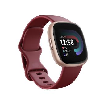 FITBIT Versa 4 Digital Touchscreen  (FB523RGRD)