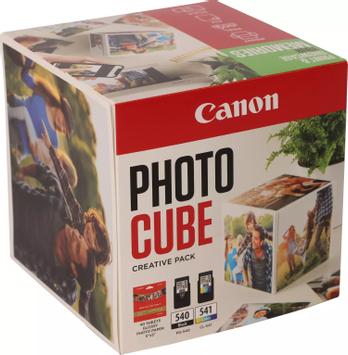 Canon Photo Cube Creative Pack - 2-pack - svart, farge (cyan, magenta, gul) - original - blank - blekkpatron/ papirsett (5225B019)