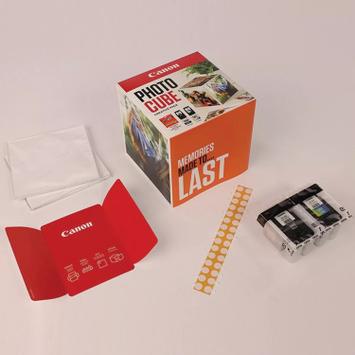 Canon Photo Cube Creative Pack - 2-pack - svart, farge (cyan, magenta, gul) - original - blank - blekkpatron/ papirsett (3713C013)