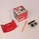 Canon Photo Cube Creative Pack - 2-pack - svart, farge (cyan, magenta, gul) - original - blank - blekkpatron/ papirsett (5225B016)