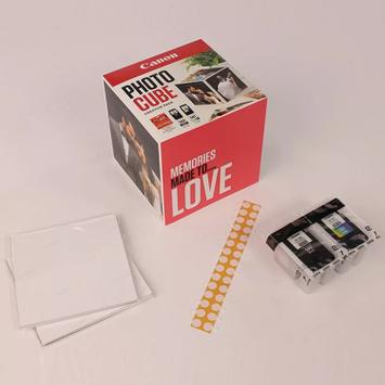 Canon Photo Cube Creative Pack - 2-pack - svart, farge (cyan, magenta, gul) - original - blank - blekkpatron/ papirsett (3713C011)
