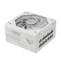 ASUS TUF GAMING 1000G - White - ATX 3.0 Strømforsyning - 1000 Watt - 135 mm - ATX 3.0 - 80 Plus Gold certified