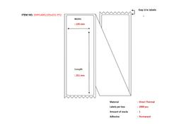 CAPTURE Shipping Labels DT 105x251mm FanFold (DHL/DSV) 2000pcs