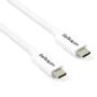 STARTECH 2m Thunderbolt 3 Cable 20Gbps - White - Thunderbolt USB-C DP