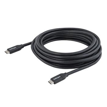 StarTech 4m USB C Cable w/ PD - 13ft USB Type C Cable - 5A Power Delivery - USB 2.0 USB-IF Certified - USB 2.0 Type-C Cable - 100W/5A (USB2C5C4M) - USB type C-kabel - USB-C til USB-C - 4 m (USB2C5C4M)