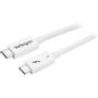 STARTECH 0.5M THUNDERBOLT 3 USB C CABLE 40GBPS - WHITE CABL