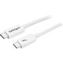 STARTECH 1m Thunderbolt 3 Cable 20Gbps - White - Thunderbolt USB-C DP