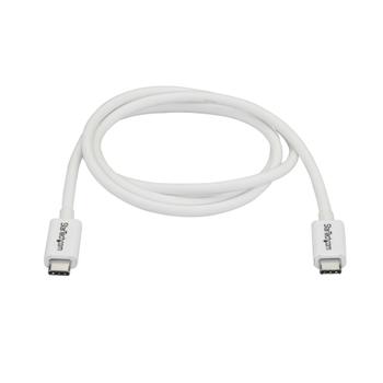 STARTECH 1M THUNDERBOLT 3 USB C CABLE 20GBPS - WHITE CABL (TBLT3MM1MW)