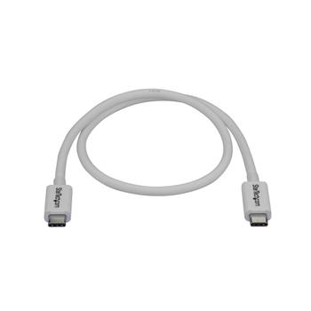 STARTECH 0.5M THUNDERBOLT 3 USB C CABLE 40GBPS - WHITE CABL (TBLT34MM50CW)