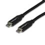 STARTECH 2M USB TYPE C CABLE WITH 5A PD - USB 2.0 - USB-IF CERTIFIED CABL (USB2C5C2M)