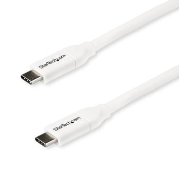 STARTECH 2M USB TYPE C CABLE WITH 5A PD - USB 2.0 - USB-IF CERTIFIED CABL (USB2C5C2MW)