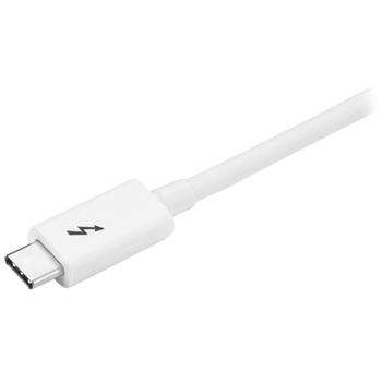 STARTECH 2M THUNDERBOLT 3 USB C CABLE 20GBPS - WHITE CABL (TBLT3MM2MW)