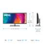 BENQ 34'' PD3420Q 3440x1440 IPS, VESA DisplayHDR 400 Certified (9H.LJHLB.QPE)