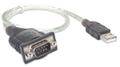 MANHATTAN Converter,  USB to Serial, USB  A-male/ DB9-male,  Silver, Blister (205146)