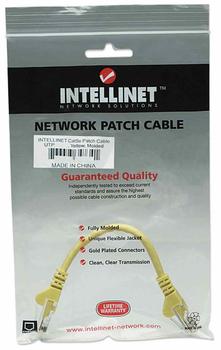 INTELLINET Network Cable RJ45, Cat5e UTP, 50 cm, yellow, 100% copper (325165)