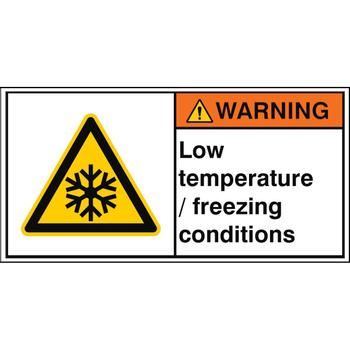 BRADY ISO Safety Sign - Low (W/W010/EN431-PEUL-100X50/1-B)
