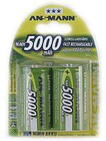 ANSMANN Akku Nimh Mono/D 5000 Mah D / (5030921)