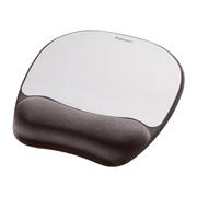 FELLOWES Memory Foam Mouse Pad and Wrist Rest Silver 9175801