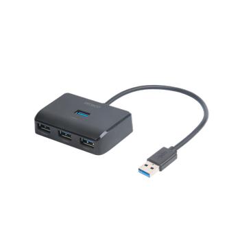 DELTACO USB-A hub, 5 Gbps, 4x USB-A, black (UH-735)