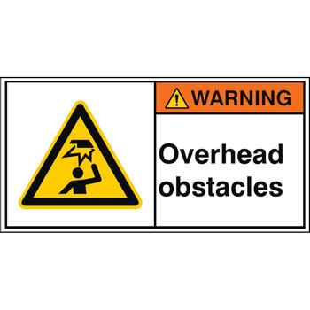 BRADY ISO Safety Sign - Overhead (W/W020/EN438-PEUL-100X50/1-B)