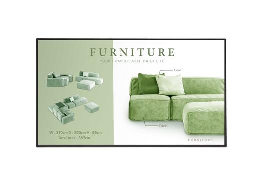 LG Signage Display UM5N Series 500cd/m2 24/7 Haze 28 webOS Spea LFD (55UM5N-H)