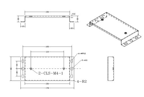 ALLNET Montagewinkel Wand bintec elmeg Dect Station, weiß (WM-BINTEC)