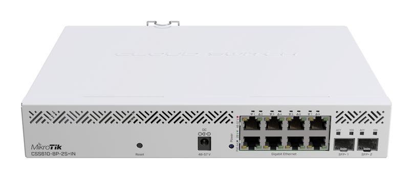 MIKROTIK Cloud Smart Switch 610-8P-2S+IN SwitchOS desktop enclosure (CSS610-8P-2S+IN)