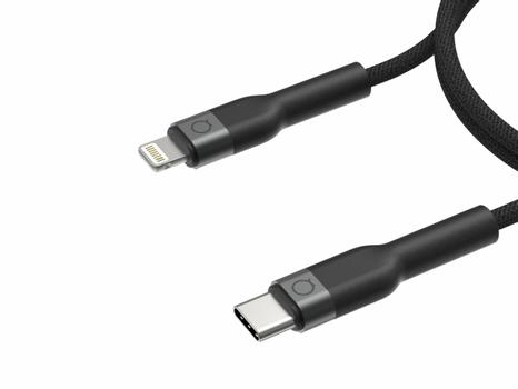 LINQ USB-C til Lightning kabel MFI 2m Sort  (LQ48031)