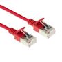 ACT Red 3 meter LSZH U/FTP CAT6A datacenter slimline patch cable snagless with RJ45 connectors