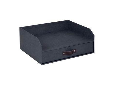 Bigso Box Brevkurv BIGSO Walter A4 m/skuff sort (8541C6849LEA648)