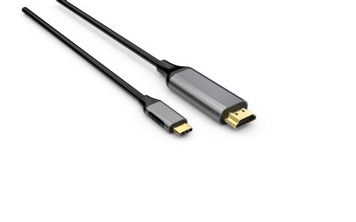 Elivi USB C til HDMI kabel 2 meter Svart, 4k@60hz (ELV-USBCHM-020B)