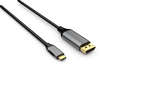 Elivi USB C till DisplayPort kabel 2m Svart, 4k@60hz (ELV-USBCDP-020B)