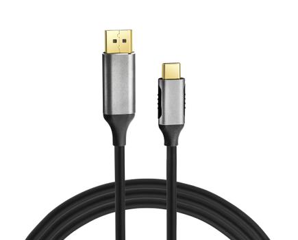 Elivi USB C til DisplayPort kabel 2meter Svart, 4k@60hz (ELV-USBCDP-020B)