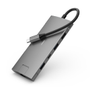 Elivi PRO USB-C Docking 8 in 1 MultiPort Adapter HUB, 10Gpbs, SpaceGrey (ELV-USBCDK-8)