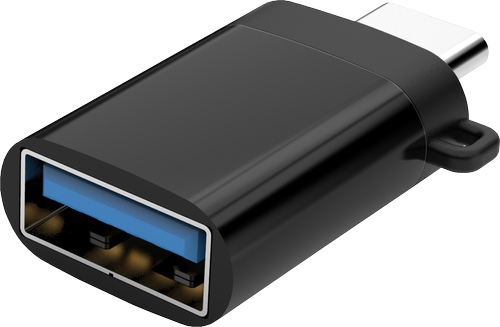 Elivi USB C til USB A adapter USB C - 5Gbps USB A 3.0 m/ nøkkelringhull (ELV-UC-UAFAMN)