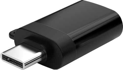 Elivi USB C til USB A adapter USB C - 5Gbps USB A 3.0 m/ nøkkelringhull (ELV-UC-UAFAMN)