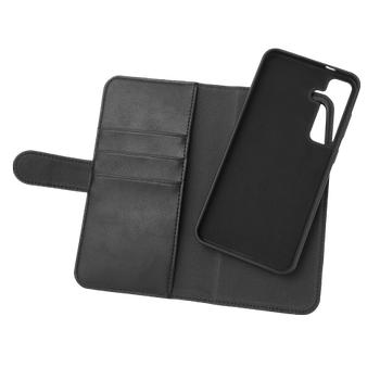 Essentials Samsung Galaxy S24+ PU wallet, detachable,  black (3052149)