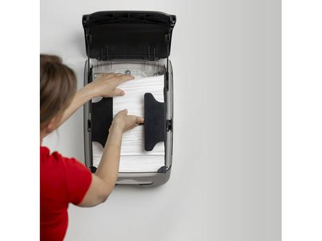 KATRIN Papirhåndklæde dispenser,  Katrin, M sort 146mmx301mm x 450mm (77434)