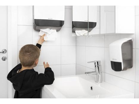 KATRIN Dispenser Katrin t/ papirhåndklæder Inc M hvid 77410 (77410)