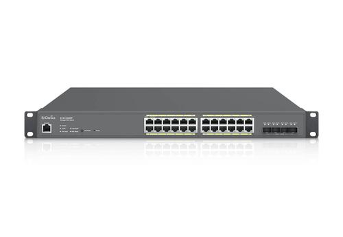 Engenius Networks Cloud Managed Switch 24-port GbE PoE.af/ at(+) 410W 4x10Gb SFP+ L2+ 19i (ECS1528FP)